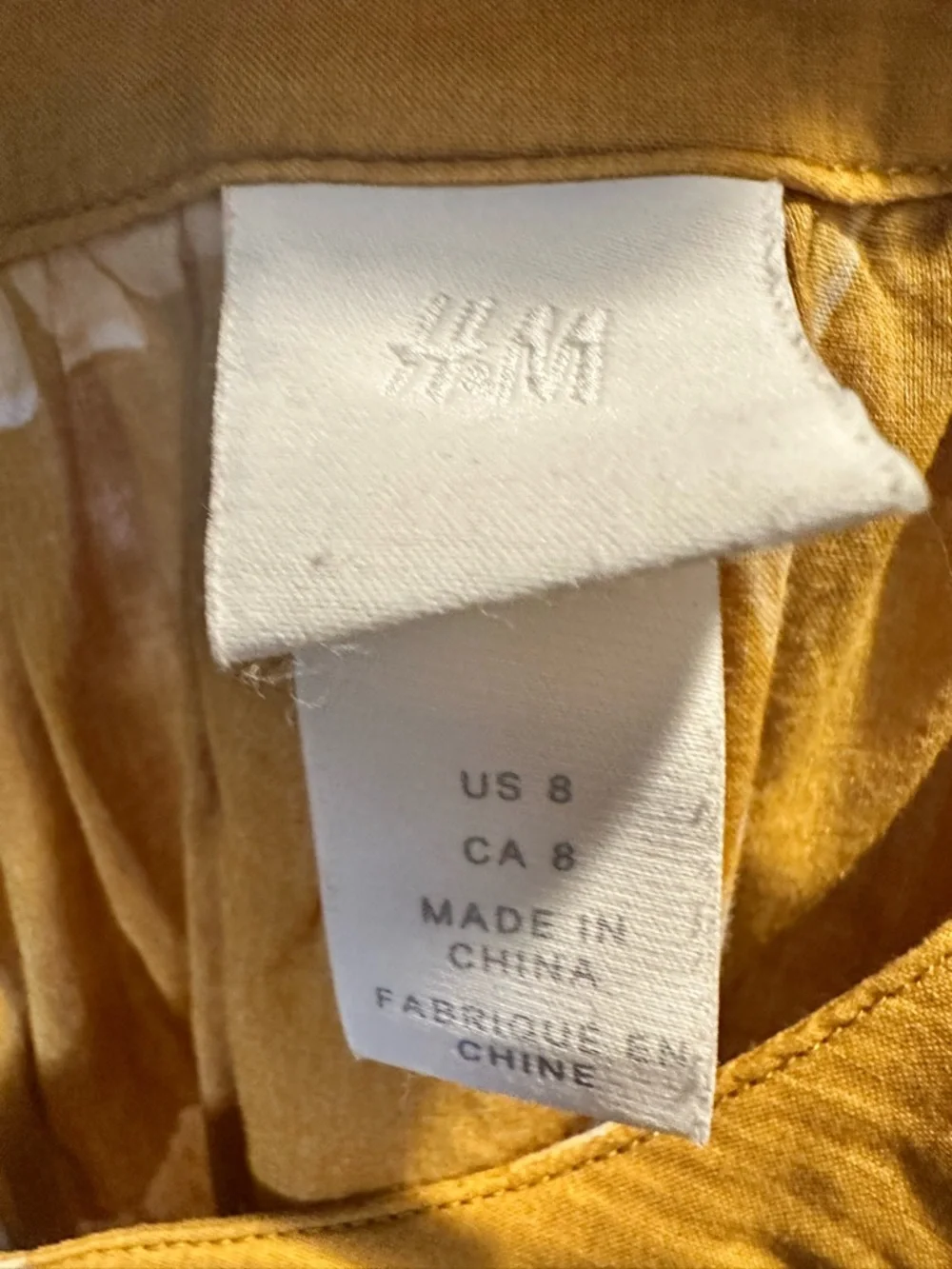 H&M Mustard Yellow Tropical Print Sundress - Picture 5 of 5
